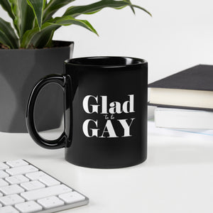 Glad to be Gay - Graceful - Black Glossy Mug