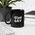 Glad to be Gay - Strong - Black Glossy Mug