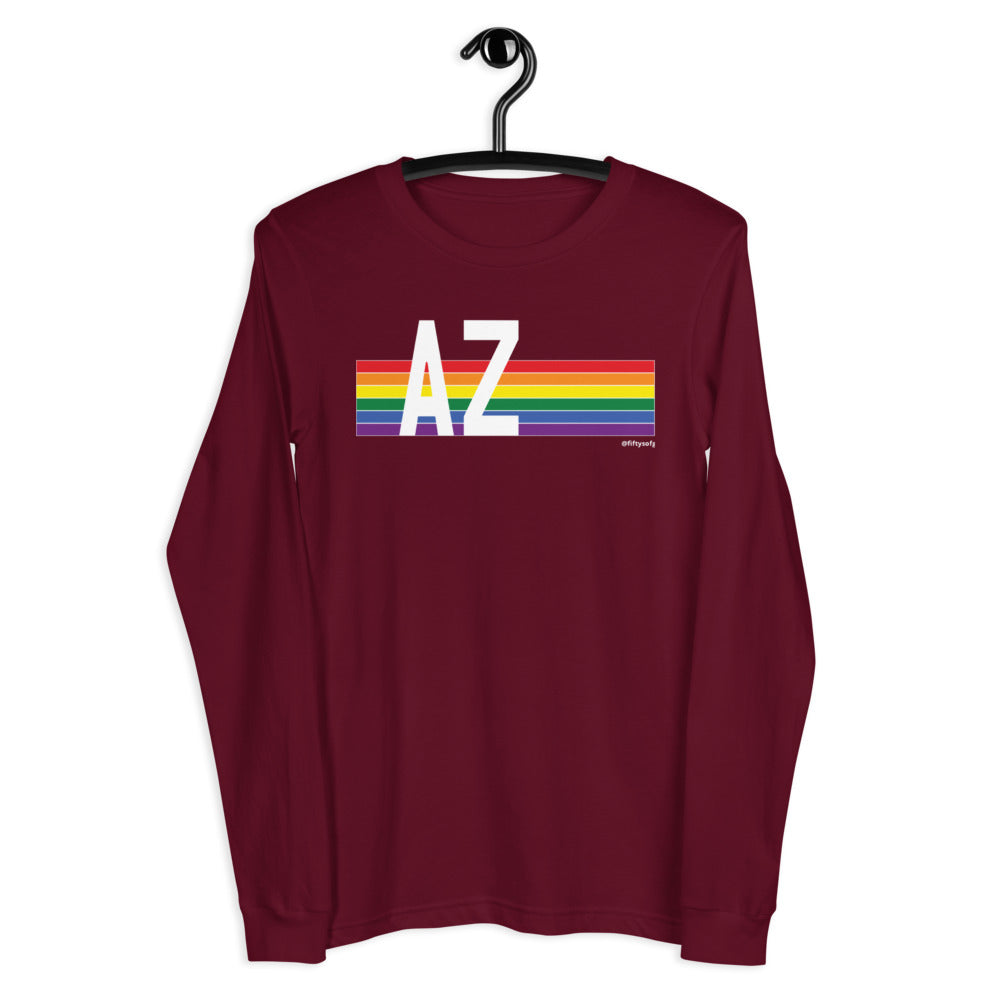 Arizona Pride Retro Rainbow - Unisex Long Sleeve Tee