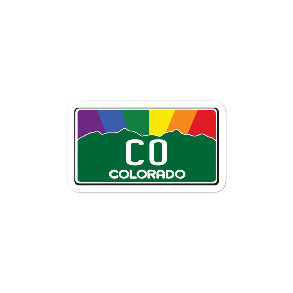 Colorado Pride Rainbow Sunset sticker