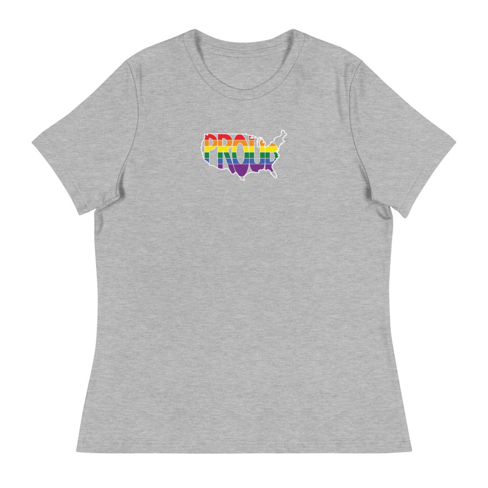 America Proud - Retro Rainbow - Women's Relaxed T-Shirt