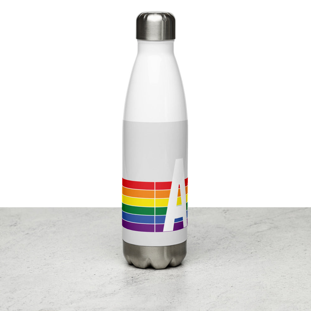 Alabamaa Retro Pride Rainbow Stainless Steel Water Bottle