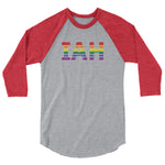 Houston George Bush Intercontinental Airport Pride - 3/4 sleeve raglan shirt