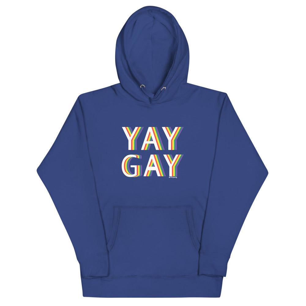YAY GAY - Pride layers - Unisex Hoodie