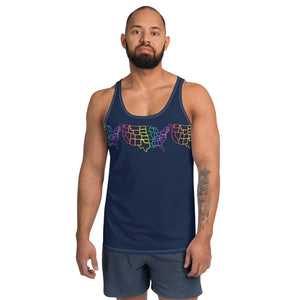 United States Rainbow States - All Over Print - Unisex Tank Top