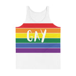Just Say Gay Retro Pride Flag - Unisex Tank Top