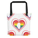 Illinois Retro Pride Heart - Tote bag