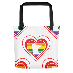 Minnesota Retro Pride Heart - Tote bag