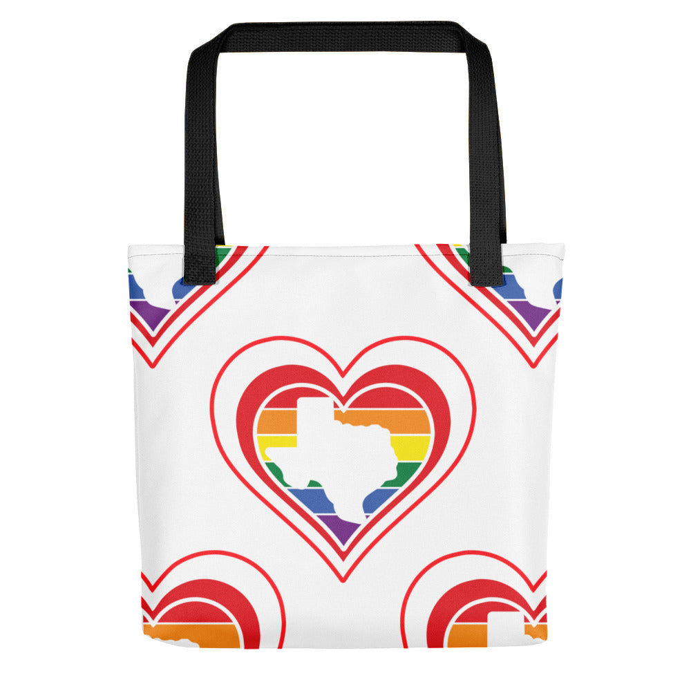 Texas Retro Pride Heart - Tote bag