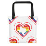Texas Retro Pride Heart - Tote bag