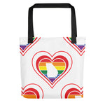 Georgia Retro Pride Heart - Tote bag