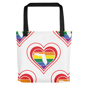 Florida Retro Pride Heart - Tote bag