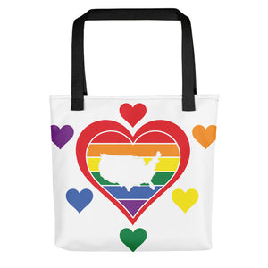 United States Hearts of Pride - Tote bag