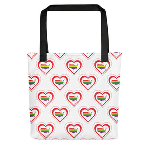 USA Retro Pride United States Heart - Tote bag