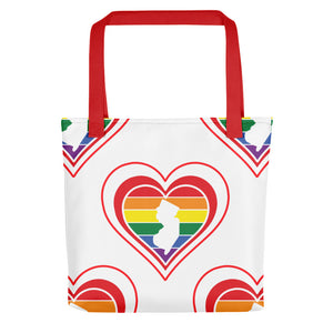 New Jersey Retro Pride Heart - Tote bag