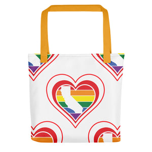 California Retro Pride Heart - Tote bag