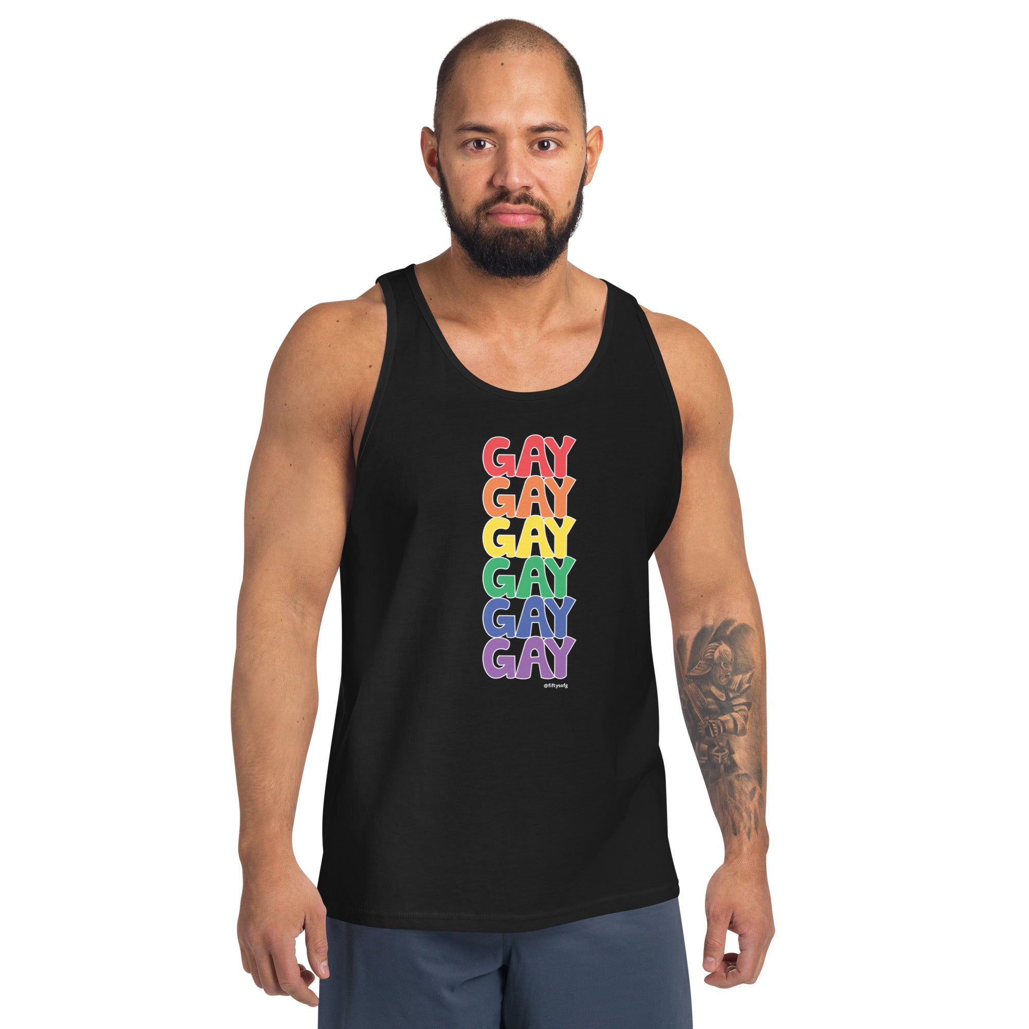 Just Say Gay - Funky Pride - Unisex Tank Top