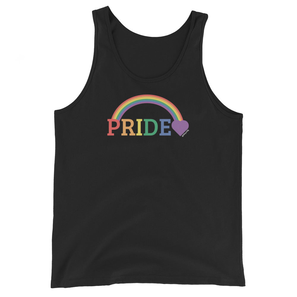 Pride Rainbow - Purple Heart - Unisex Tank Top
