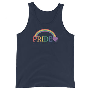Pride Rainbow - Purple Heart - Unisex Tank Top