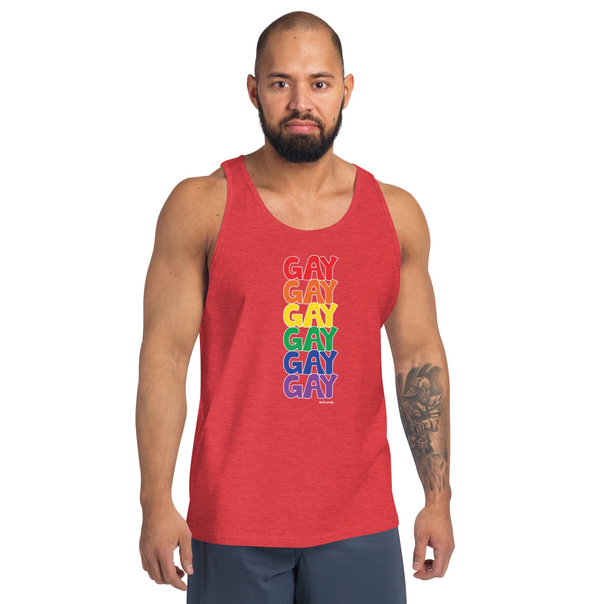 Just Say Gay - Funky Pride - Unisex Tank Top