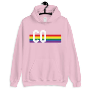 Colorado Pride Retro Rainbow - Unisex Hoodie