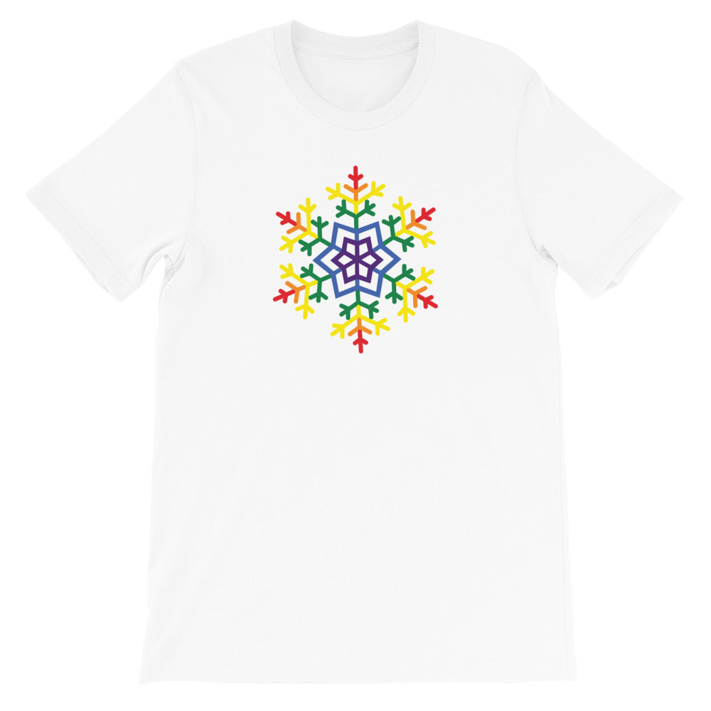 Pride Burst Snowflake Winter - Short-Sleeve Unisex T-Shirt