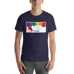 Wyoming Rainbow Sunset - WY Pride - Short-Sleeve Unisex T-Shirt