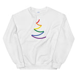 Bold Line Pride Tree Holigay - Unisex Sweatshirt