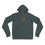 Pride Rainbow Outline Snowflake Winter 2020 - Unisex hoodie