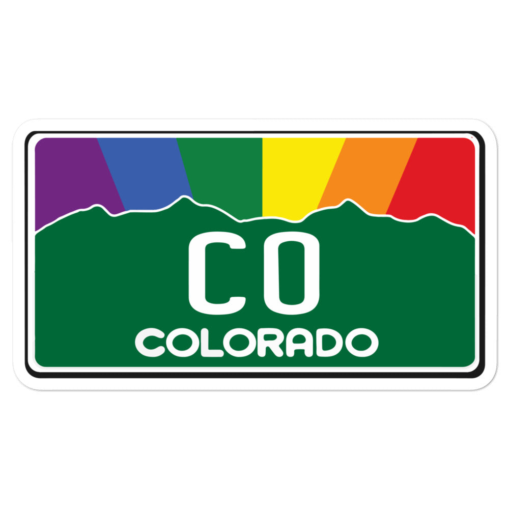 Colorado Pride Rainbow Sunset sticker