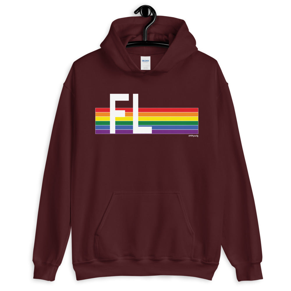 Florida Pride Retro Rainbow - Unisex Hoodie