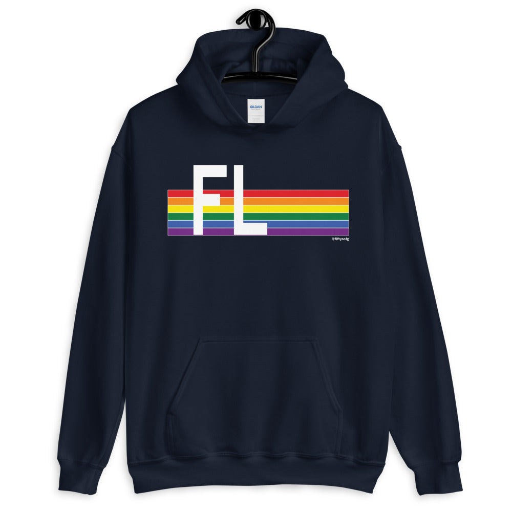 Florida Pride Retro Rainbow - Unisex Hoodie