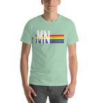 Minnesota Pride Retro Rainbow Short-Sleeve Unisex T-Shirt