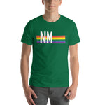 New Mexico Pride Retro Rainbow Short-Sleeve Unisex T-Shirt