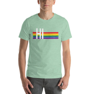 Hawaii Pride Retro Rainbow Short-Sleeve Unisex T-Shirt