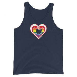 Ohio Retro Pride Heart - Unisex Tank Top