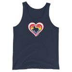 Texas Retro Pride Heart - Unisex Tank Top