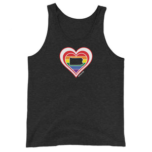 Pennsylvania Retro Pride Heart - Unisex Tank Top