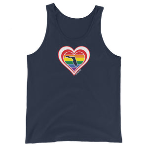 Florida Retro Pride Heart - Unisex Tank Top