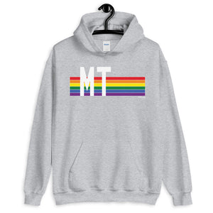 Montana Pride Retro Rainbow - Unisex Hoodie