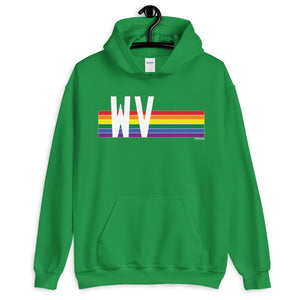 West Virginia Pride Retro Rainbow - Unisex Hoodie