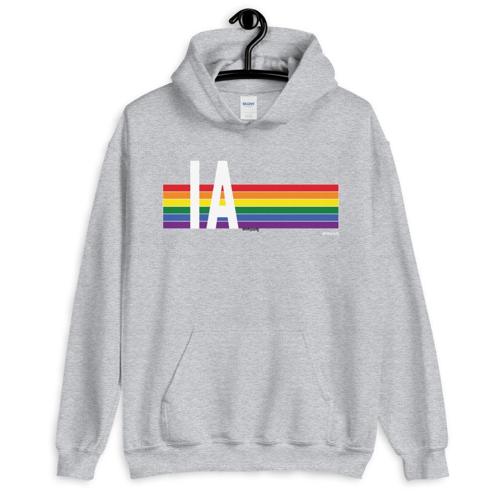 Iowa Pride Retro Rainbow - Unisex Hoodie