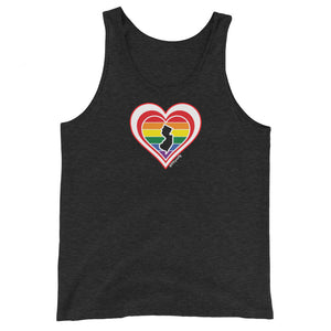 New Jersey Retro Pride Heart - Unisex Tank Top