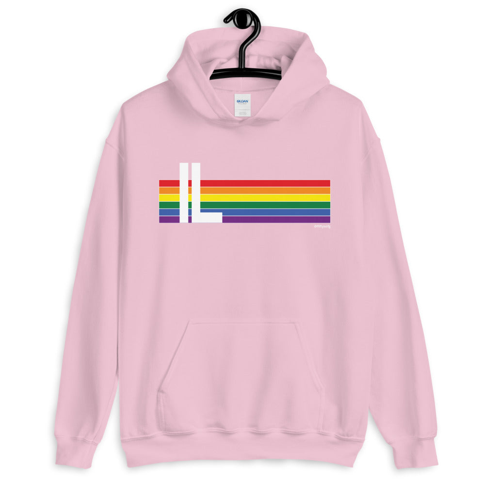 Illinois Pride Retro Rainbow - Unisex Hoodie