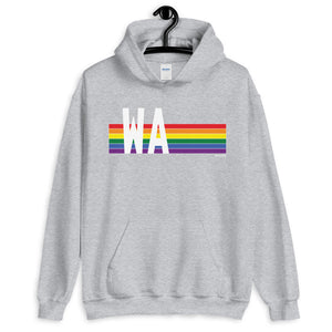 Washington Pride Retro Rainbow - Unisex Hoodie
