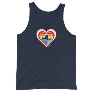 New York Retro Pride Heart - Unisex Tank Top