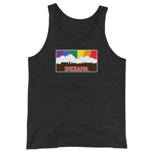 Indiana Pride Rainbow Sunset Unisex  Tank Top