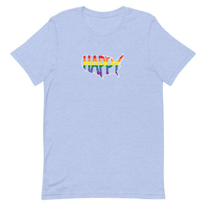 America Happy - Retro Pride - Short-Sleeve Unisex T-Shirt