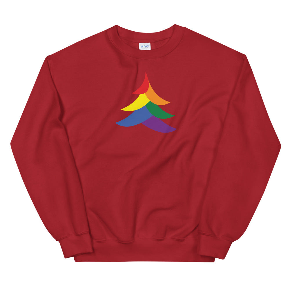Solid Abstract Pride Tree Holigay - Unisex Sweatshirt