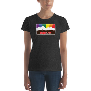 Indiana Pride Rainbow Sunset Women's short sleeve t-shirt